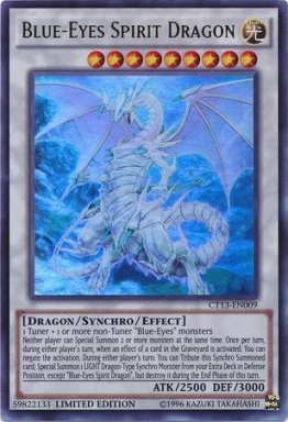 Blue-Eyes Spirit Dragon - CT13-EN009 - Ultra Rare Limited Edition - Yu-Gi-Wang