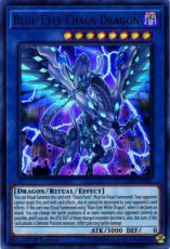 Blue-Eyes Chaos Dragon - LED3-EN001 - Ultra Rare 1st Edition