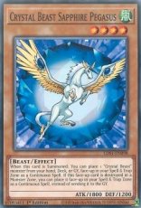 Crystal Beast Sapphire Pegasus - LDS1-EN098 - Comm Crystal Beast Sapphire Pegasus - LDS1-EN098 - Common 1st Edition