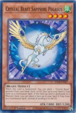Crystal Beast Sapphire Pegasus - SDCB-EN007 - Comm Crystal Beast Sapphire Pegasus - SDCB-EN007 - Common 1st Edition