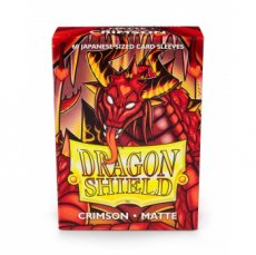 Dragon Shield Small Sleeves - Japanese Matte Crimson (60 Sleeves)