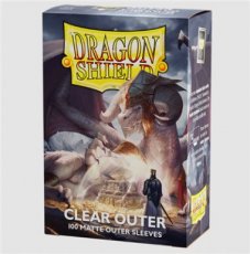 DRAGON SHIELD STANDARD SIZE OUTER SLEEVES - MATTE DRAGON SHIELD STANDARD SIZE OUTER SLEEVES - MATTE CLEAR (100 SLEEVES)