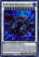 Hot Red Dragon Archfiend King Calamity - DUPO-EN059 - Ultra Rare 1st Edition