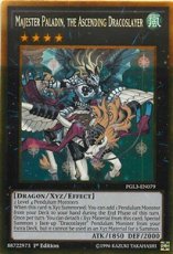 Majester Paladin, the Ascending Dracoslayer - PGL3 Majester Paladin, the Ascending Dracoslayer - PGL3-EN079 - Gold Rare - 1st Edition